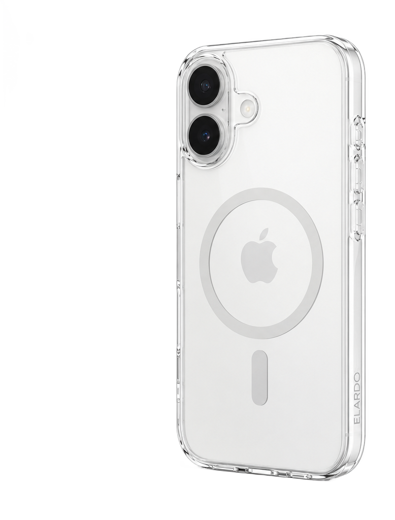 ELARDO clear case with MagSafe ring